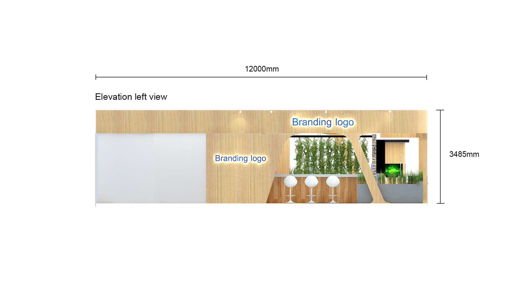 Custom Pavilion booth version 1 3D model_12
