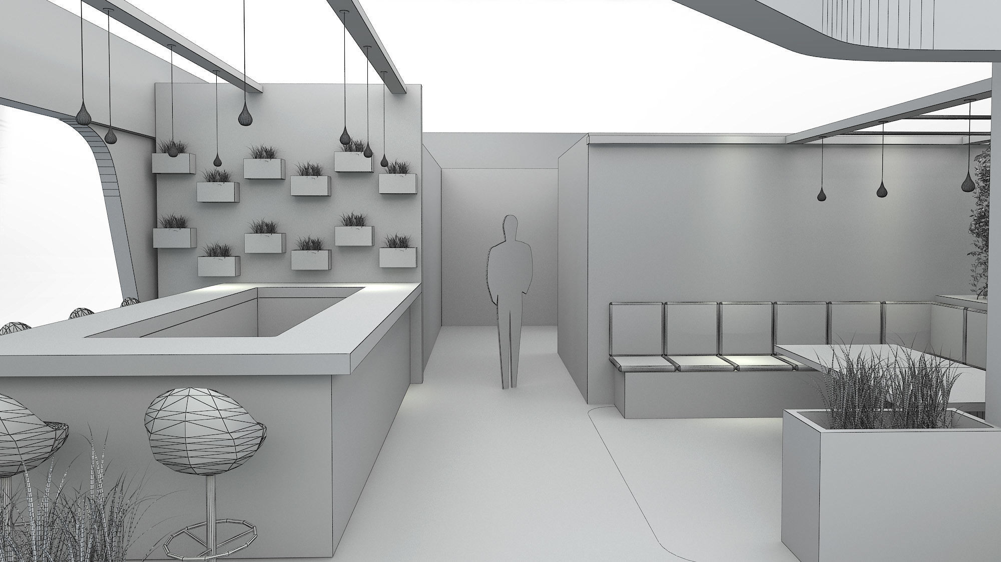 Custom Pavilion booth version 1 3D model_7