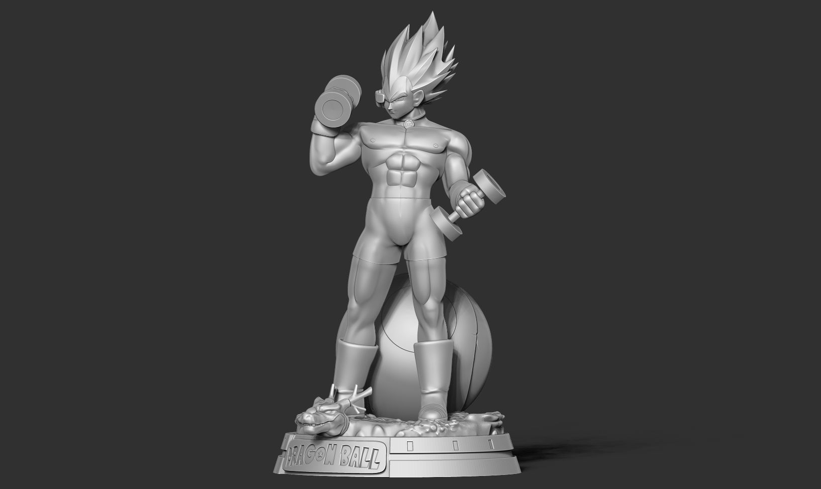 Vegeta with gym 3D print model_16