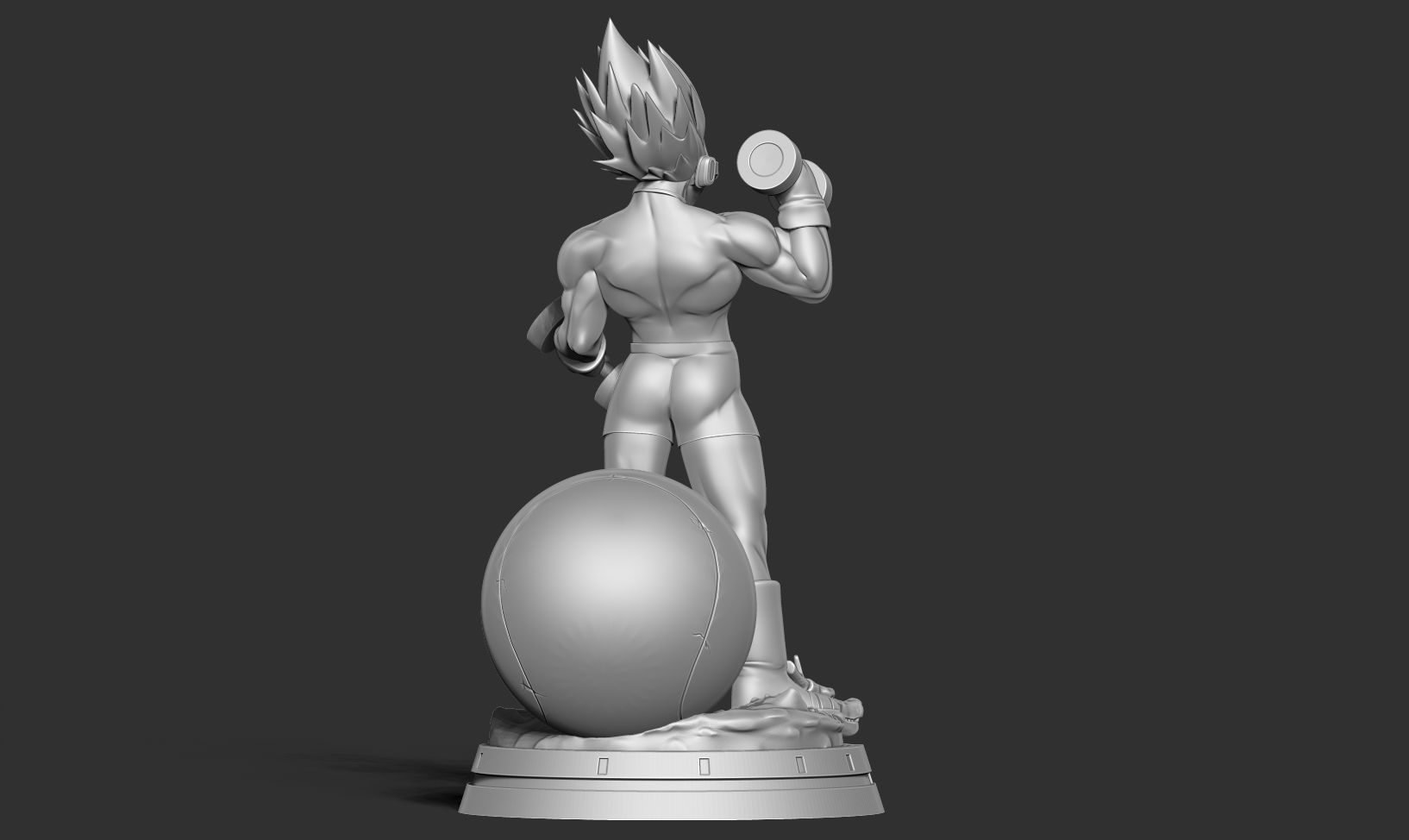 Vegeta with gym 3D print model_27
