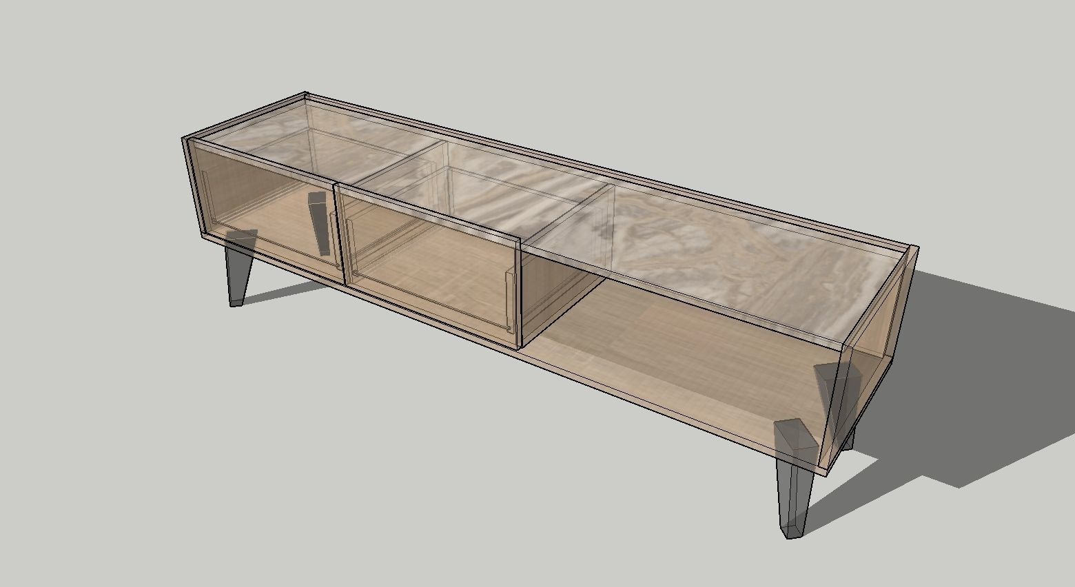 TV Stand 3D model_2