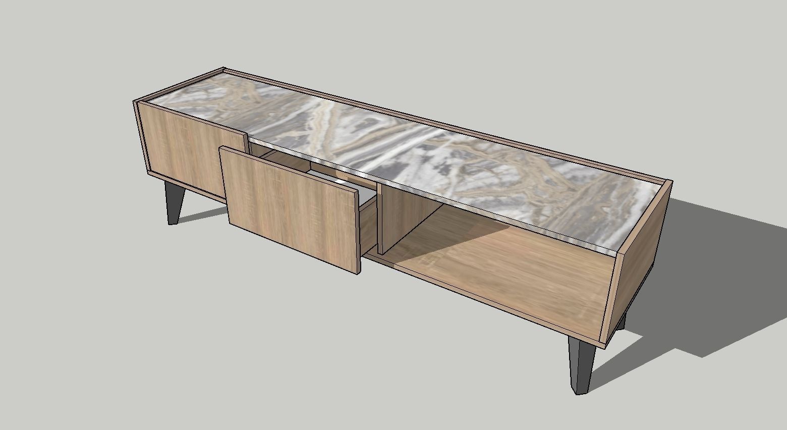 TV Stand 3D model_1