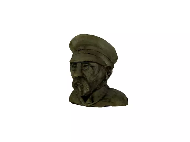 Masaryk bust of man in hat Free 3D print model