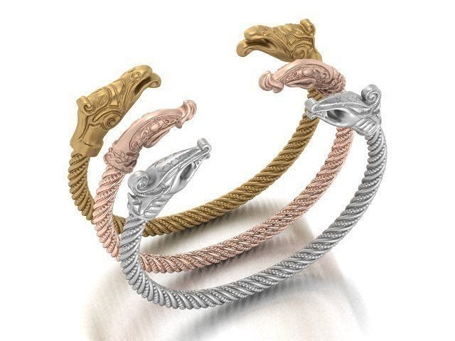 dragon bracelet 3D print model