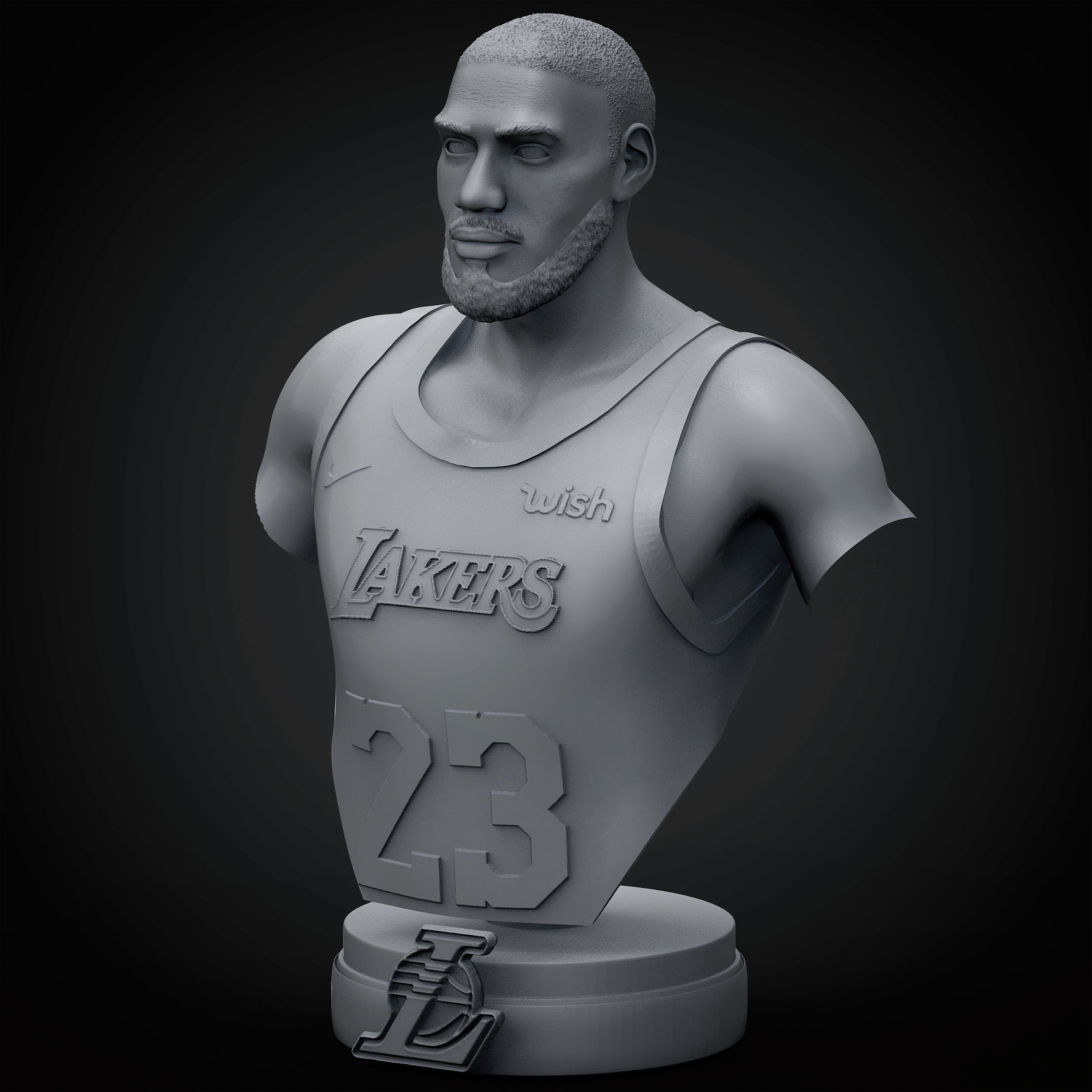 LeBron James 3D Printable 3 3D print model_9