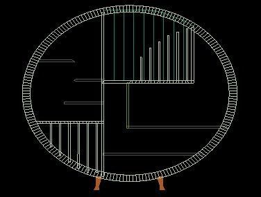 Modern bookcase  3D model_3