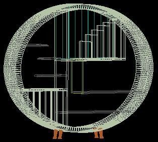 Modern bookcase  3D model_5