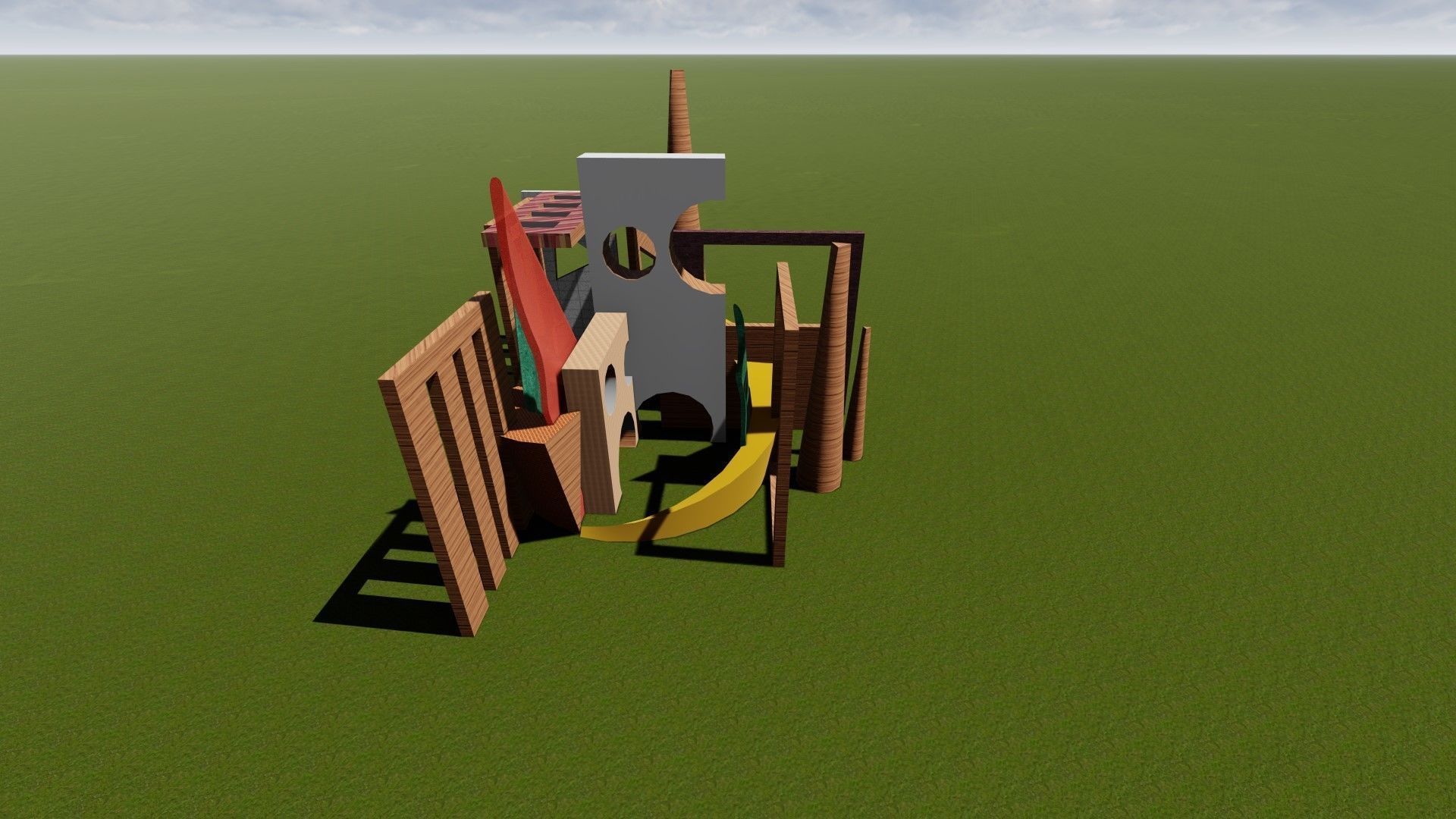 3D COMPOSITION abstract design 3D model_2