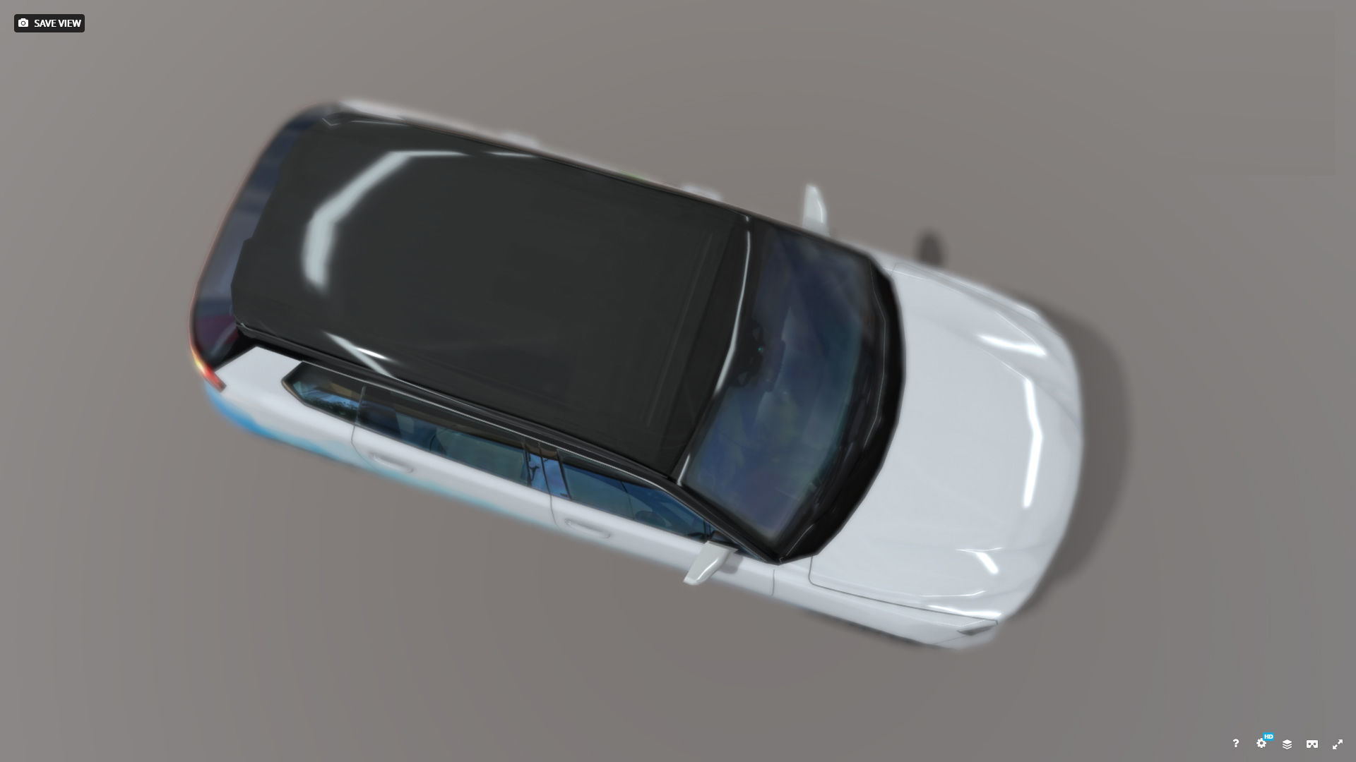 ENEVA electric futuristic car Low-poly 3D model_8