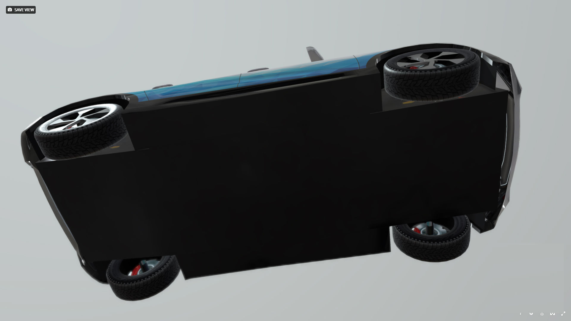 ENEVA electric futuristic car Low-poly 3D model_9