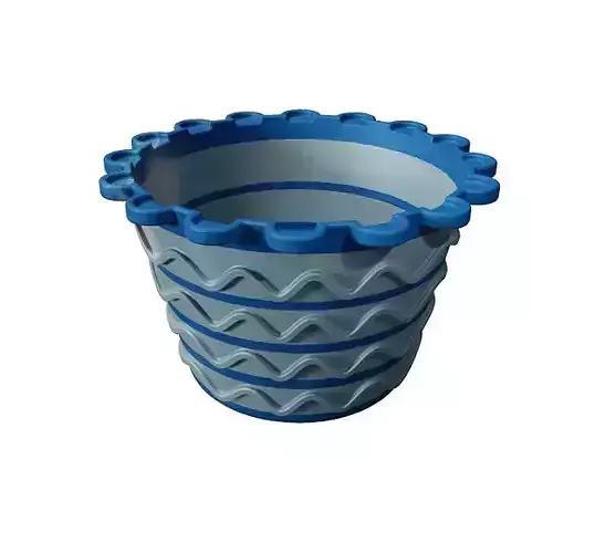 MultiColor Flower Pot Low-poly 3D model MultiColor Flower Pot Low-poly 3D model