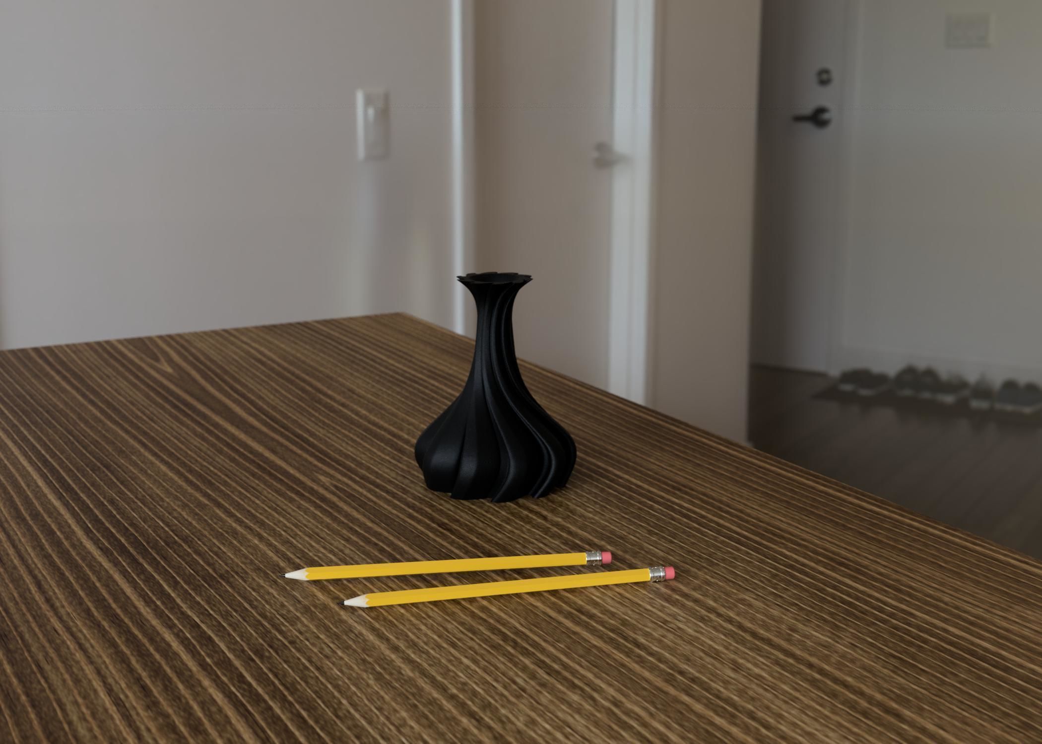 Flower vase 18 3D print model_3