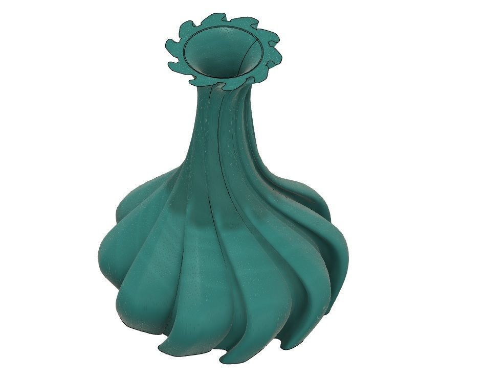 Flower vase 18 3D print model_10