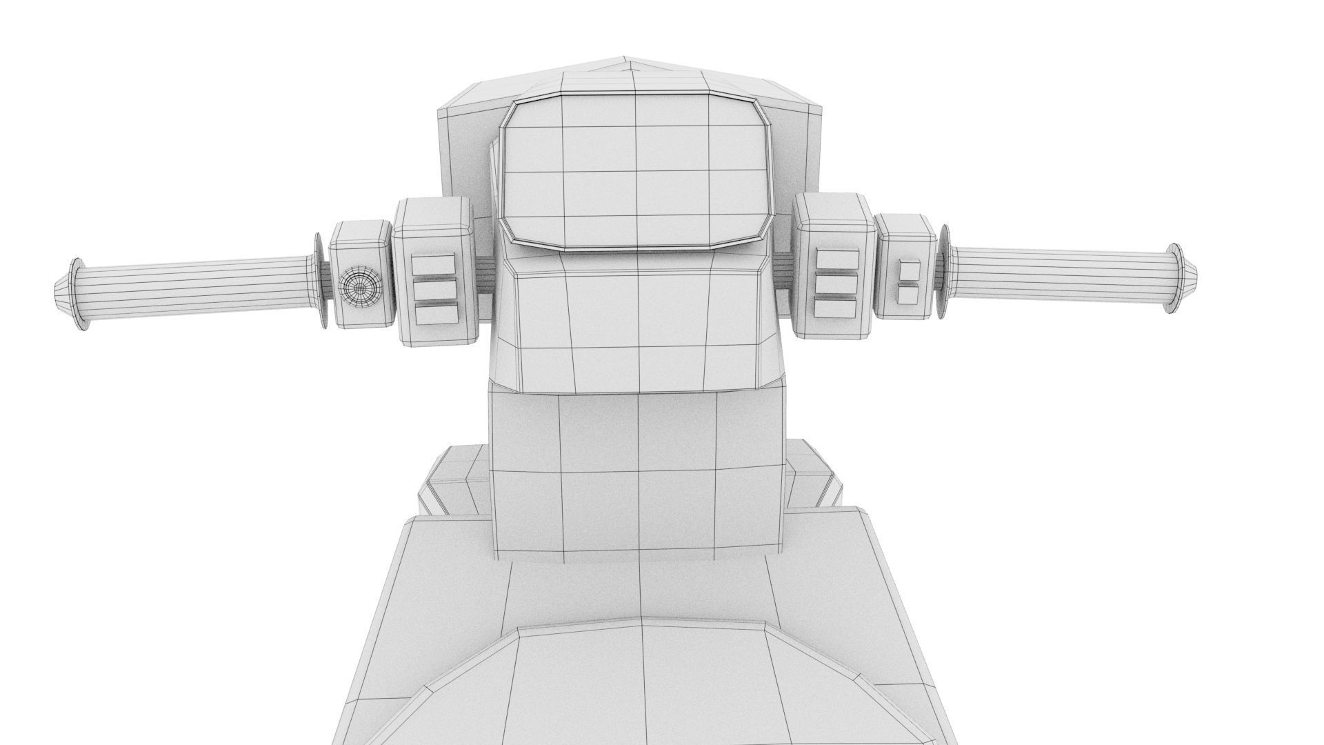  Motorcycle Cyberpunk Low Poly Low-poly 3D model_15