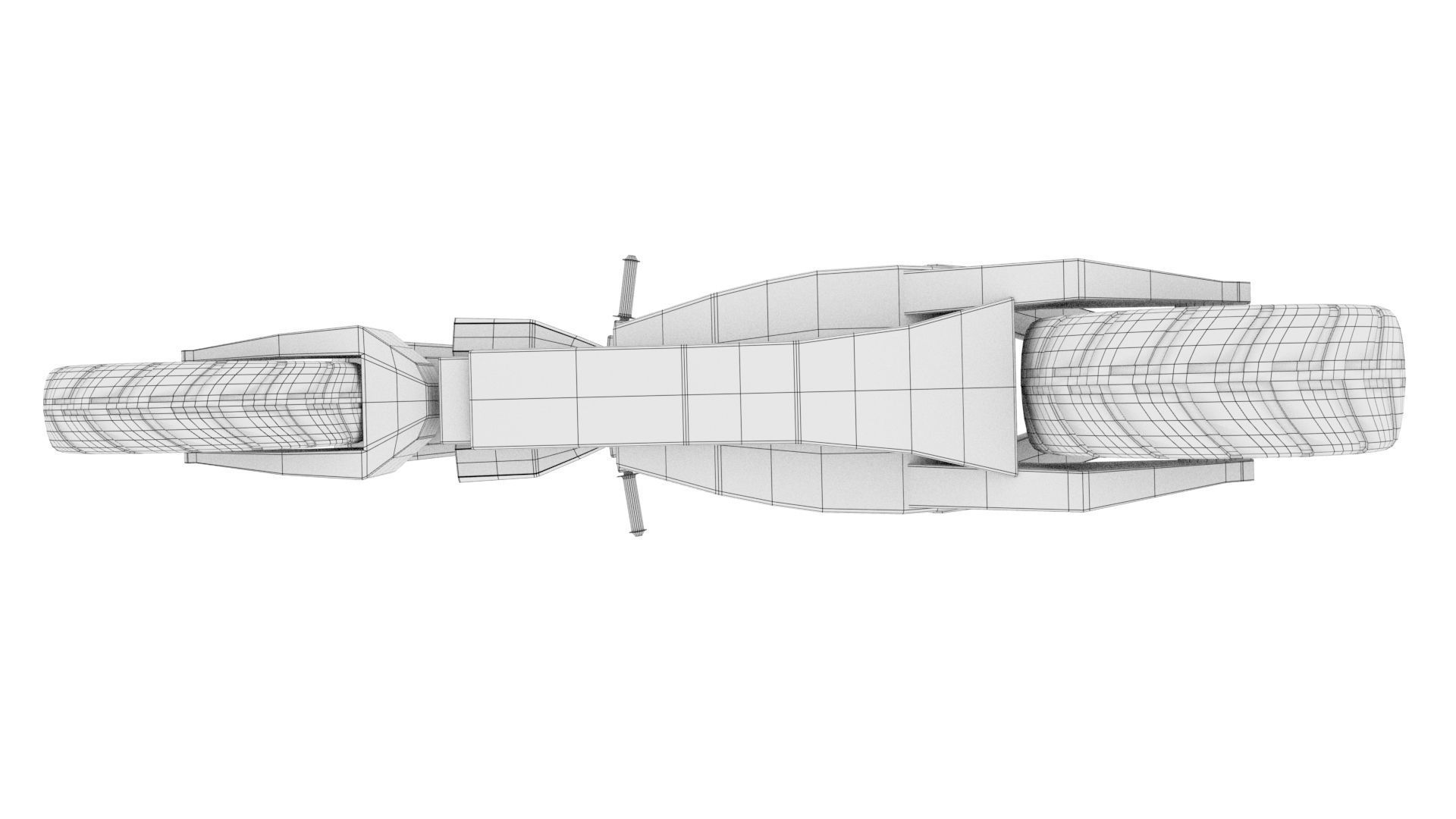  Motorcycle Cyberpunk Low Poly Low-poly 3D model_17