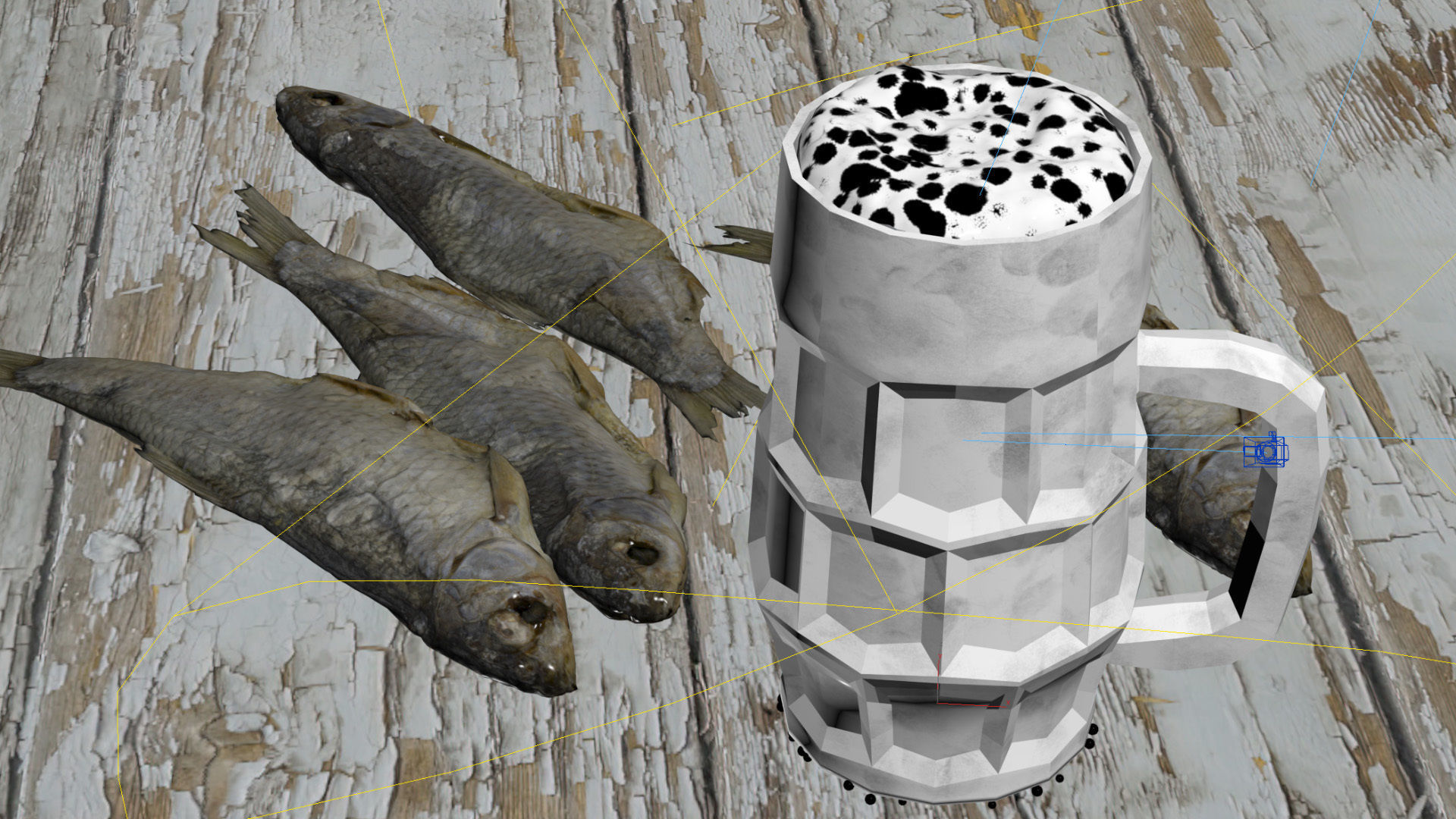 Beer Mug scene 3D model_21