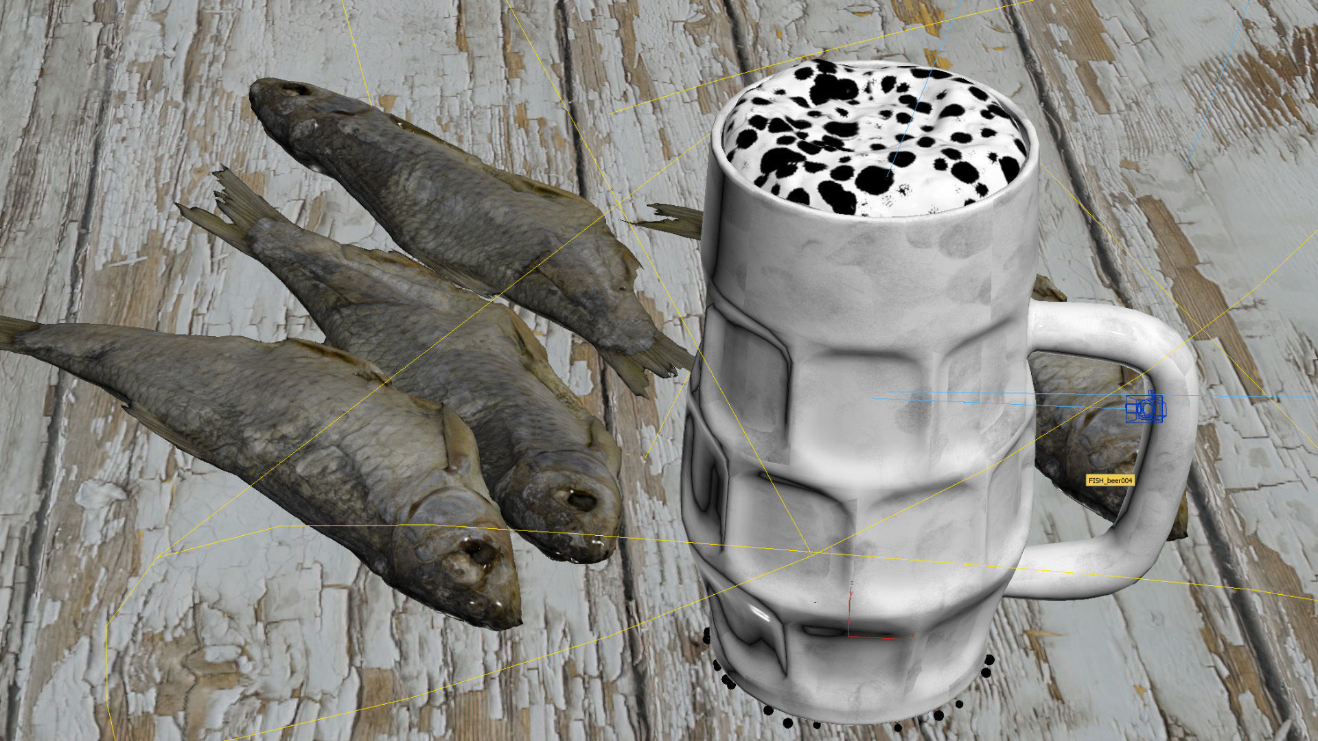 Beer Mug scene 3D model_23