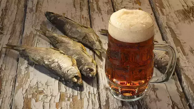 Beer Mug scene 3D model