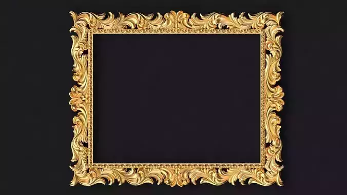 mirror gold ornate frame