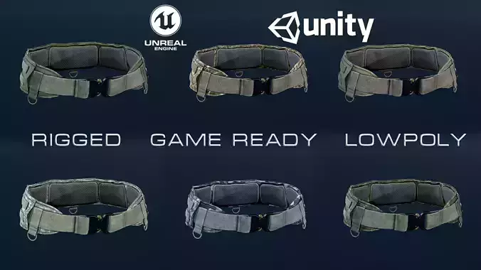 SC-11 Warbelt Low-poly 3D model