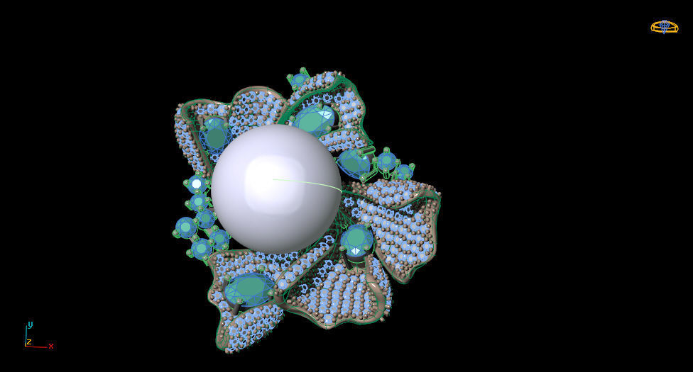 pearl half set 3D print model_1