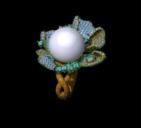 pearl half set 3D print model_4