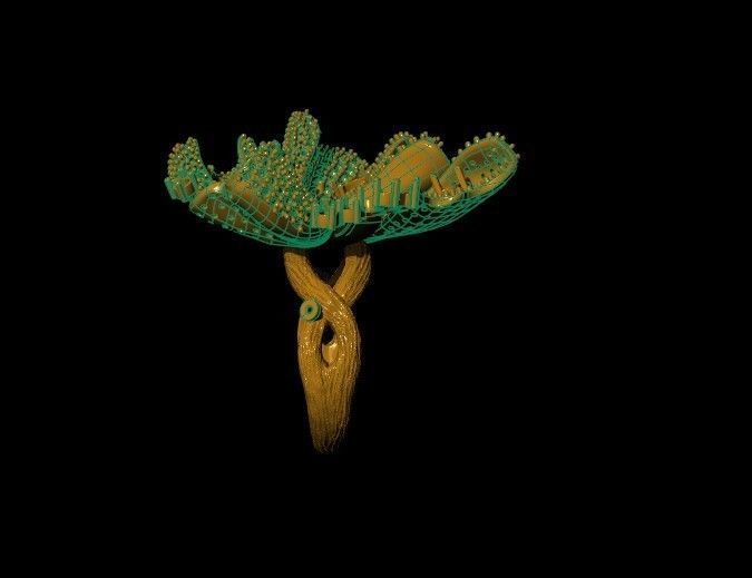 pearl half set 3D print model_7