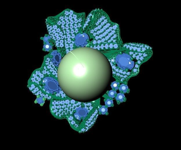 pearl half set 3D print model_2