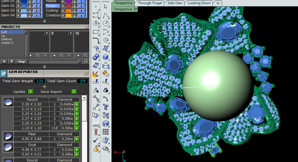 pearl half set 3D print model_3