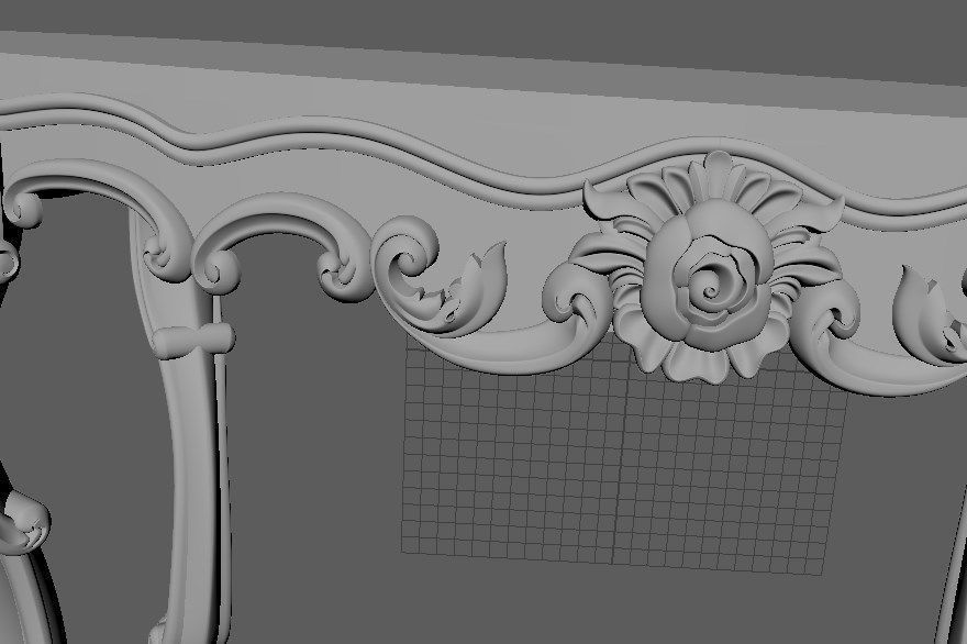 oval table 3D model_2