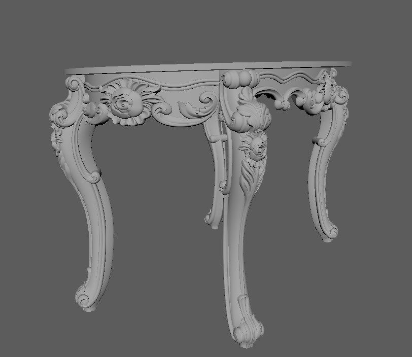 oval table 3D model_5