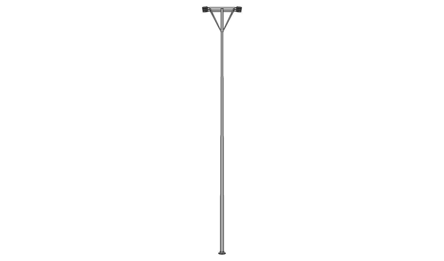 Lamp Post - Light Pole - Light Post - Street Light 17 3D model_3