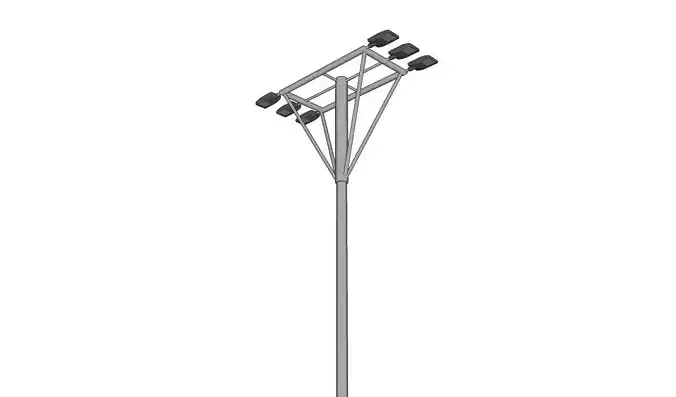 Lamp Post - Light Pole - Light Post - Street Light 17 3D model
