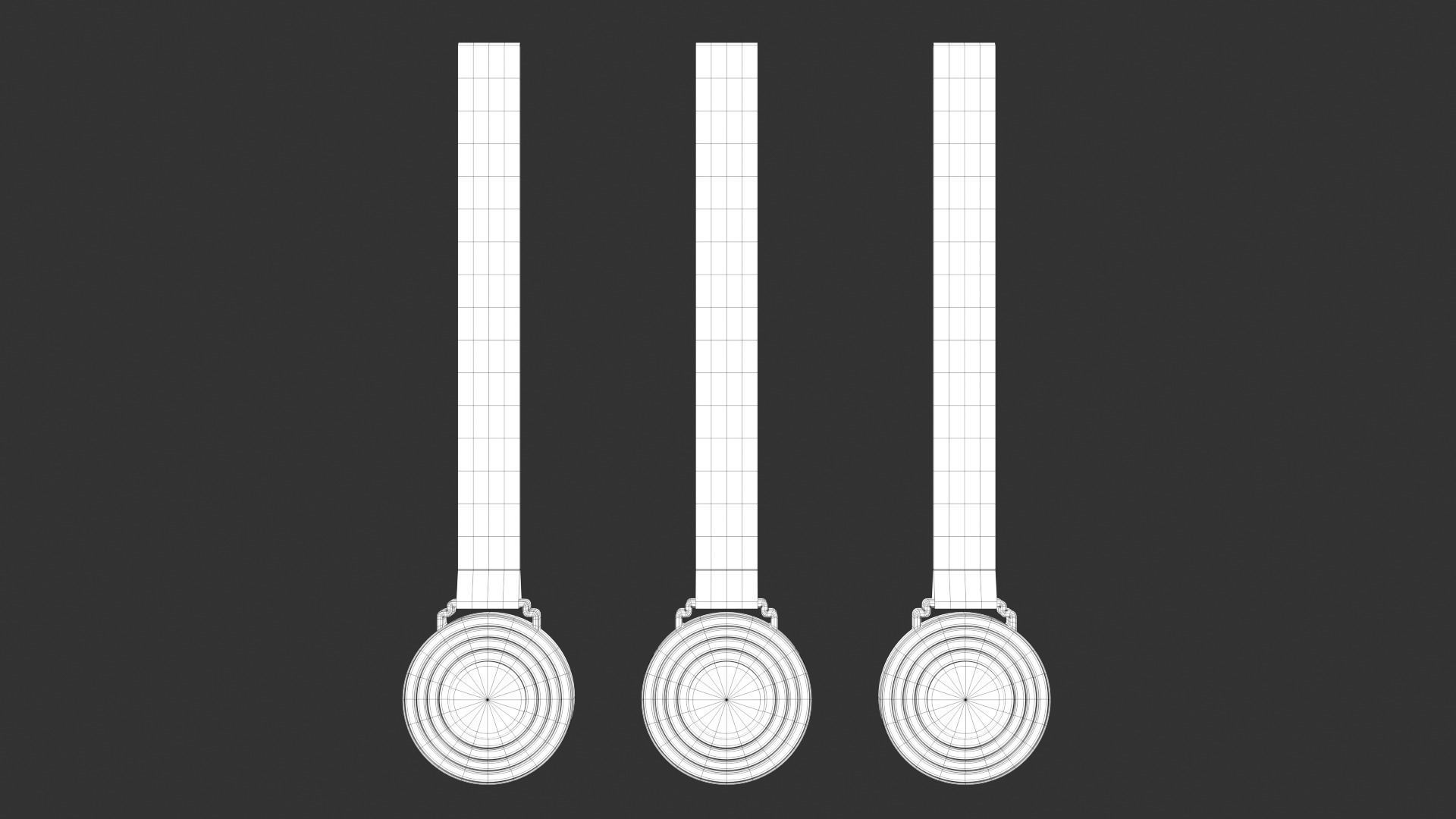 The winter of 2022 Beijing paralympic games medal Olympic medal 3D model_12