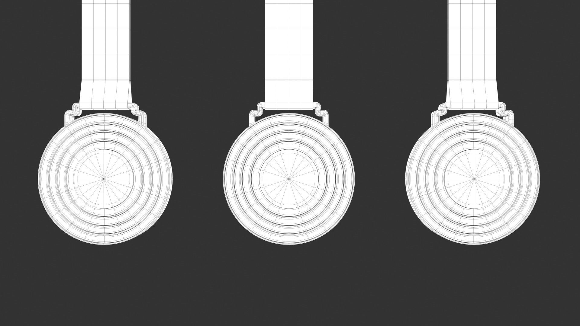 The winter of 2022 Beijing paralympic games medal Olympic medal 3D model_10