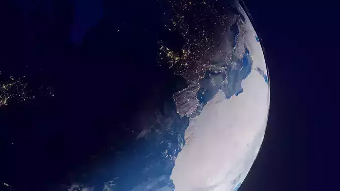 Earth at night