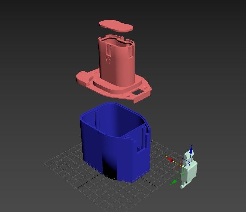 3D model battery case of the STAYER SCD-14 3D model_1