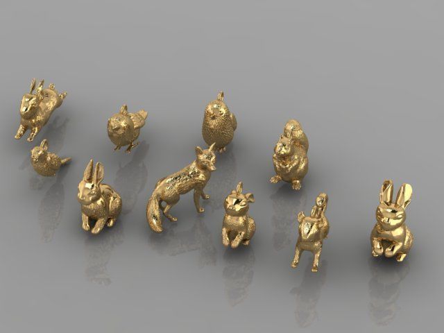 Collection TINY ANIMALS 3D print model_1