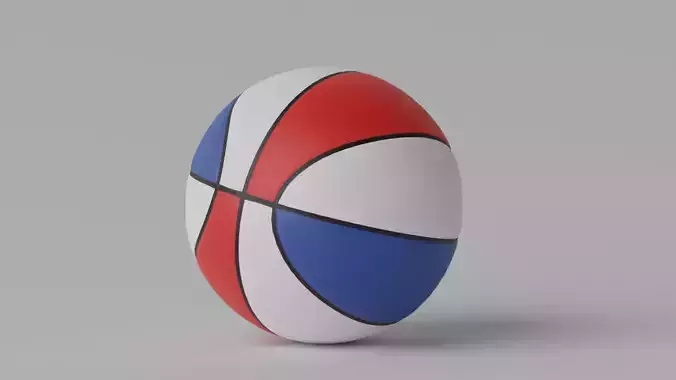 Tricolor Basketball Ball