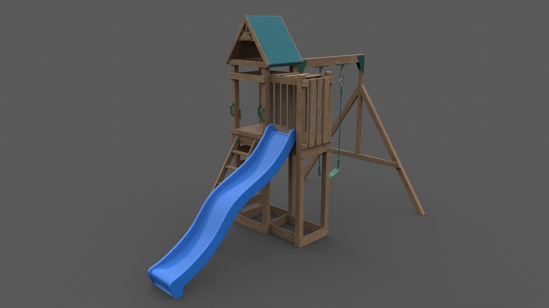PBR Playground Jungle Gym 02 Low-poly 3D model_26