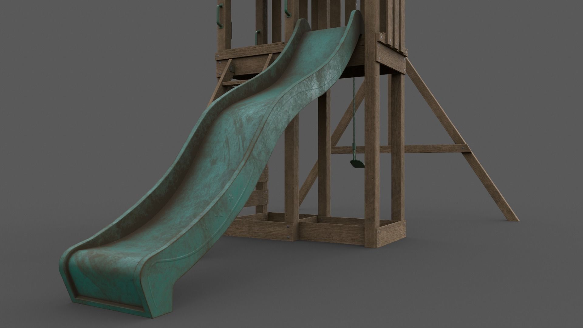 PBR Playground Jungle Gym 02 Low-poly 3D model_34