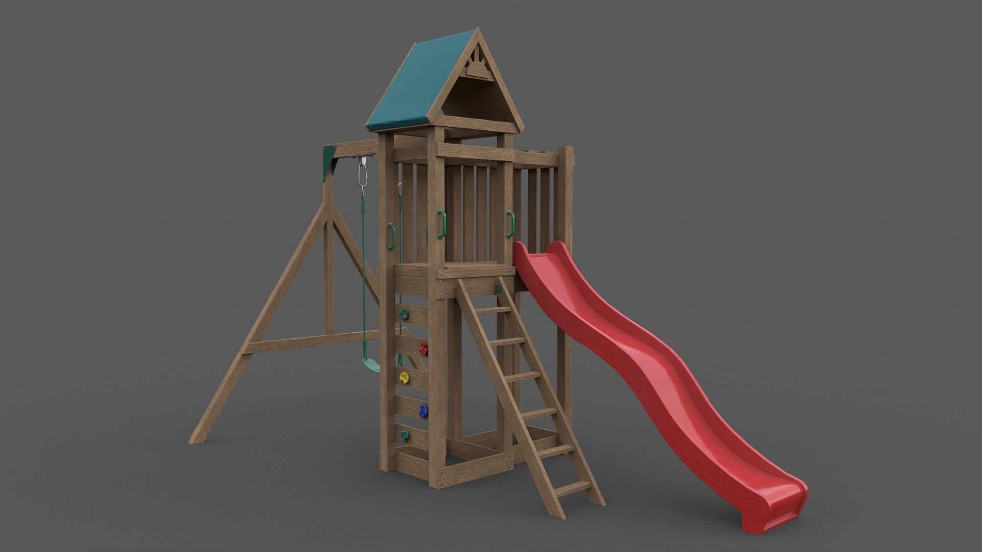 PBR Playground Jungle Gym 02 Low-poly 3D model_14