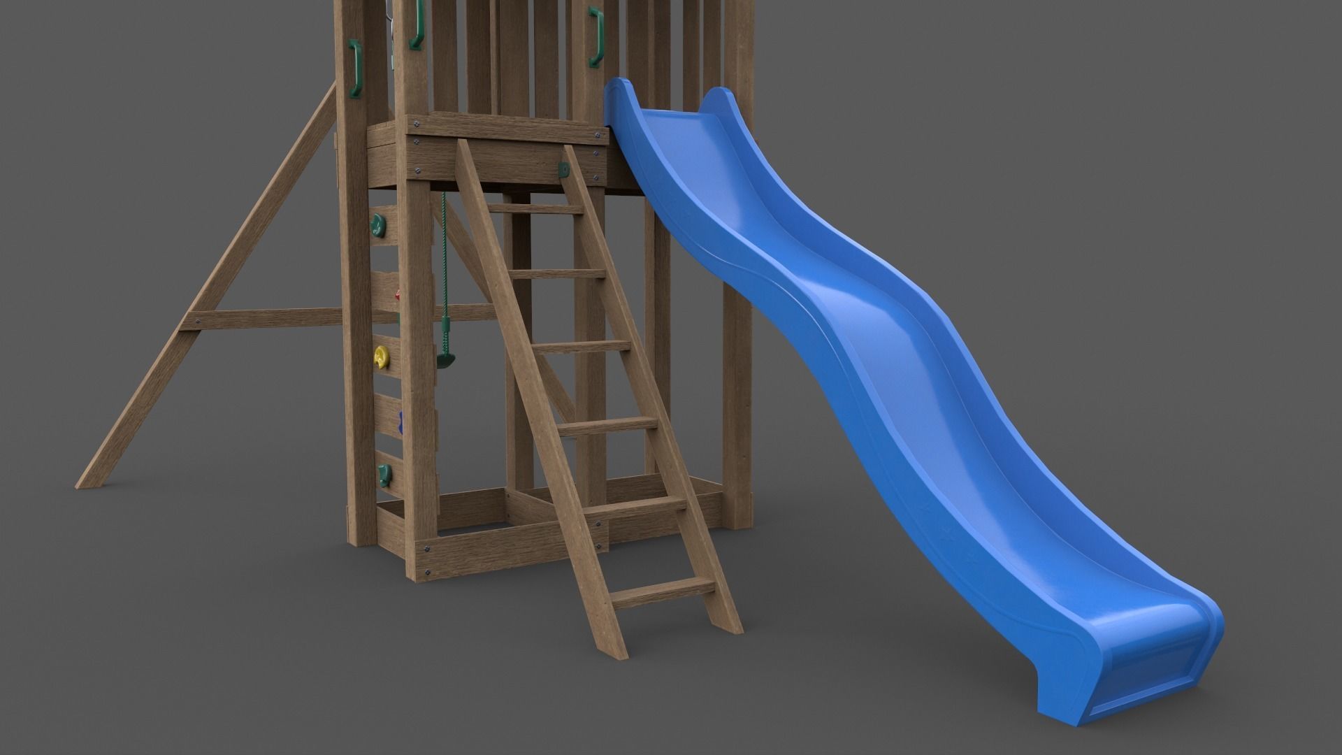 PBR Playground Jungle Gym 02 Low-poly 3D model_28