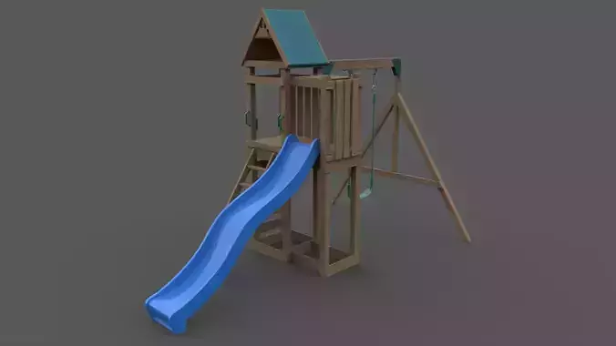 PBR Playground Jungle Gym 02 Low-poly 3D model