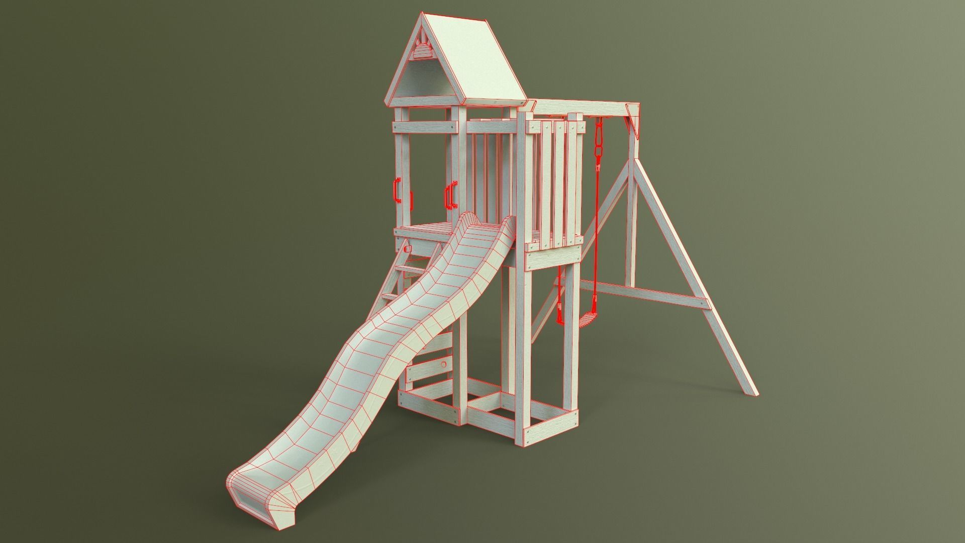 PBR Playground Jungle Gym 02 Low-poly 3D model_43