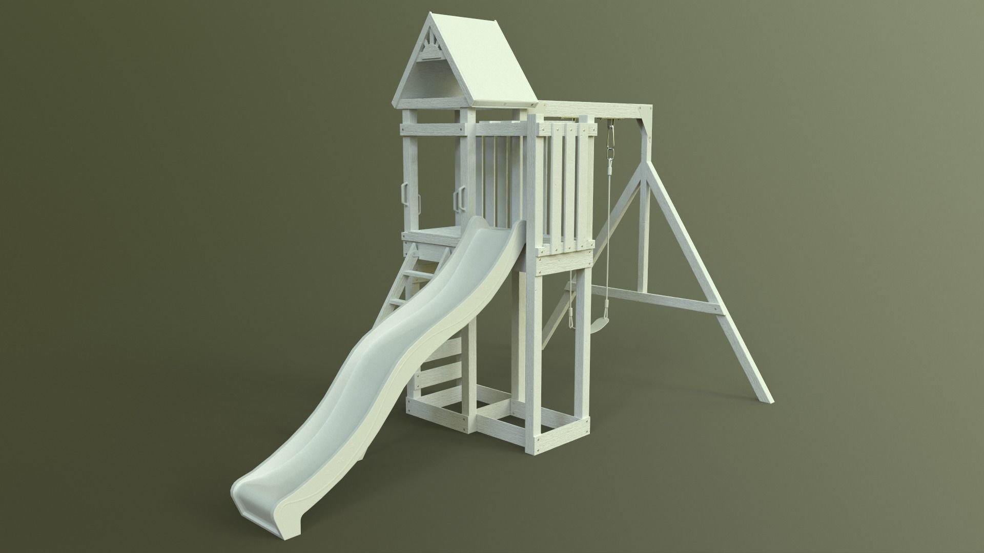 PBR Playground Jungle Gym 02 Low-poly 3D model_38