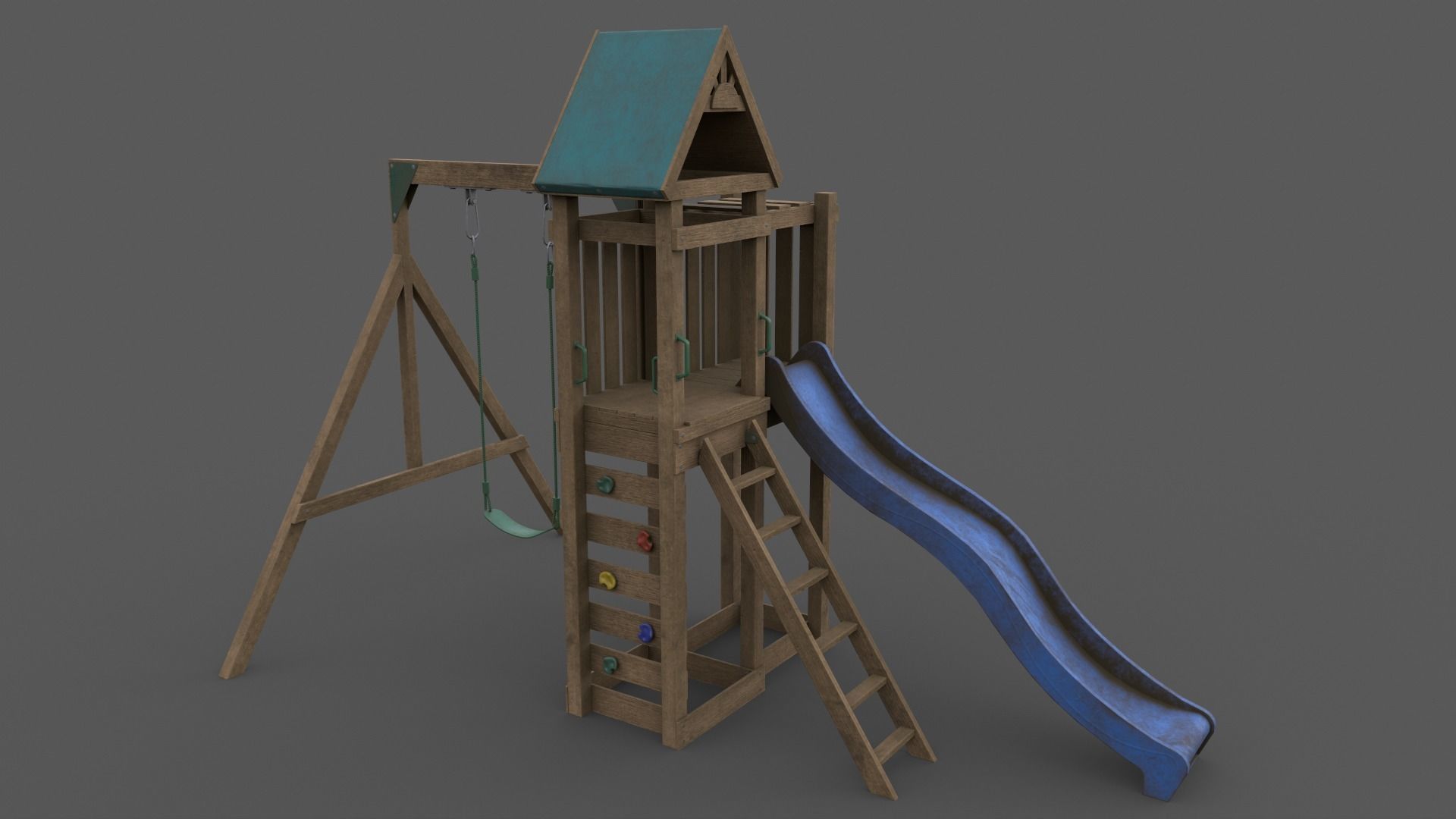 PBR Playground Jungle Gym 02 Low-poly 3D model_19