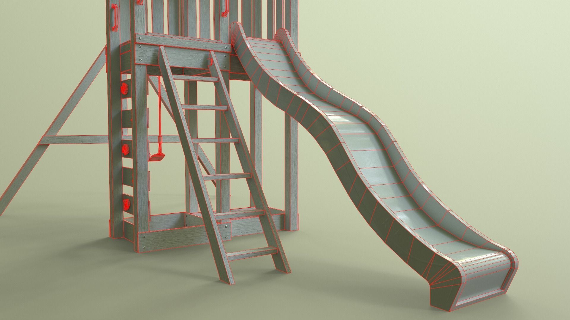 PBR Playground Jungle Gym 02 Low-poly 3D model_45