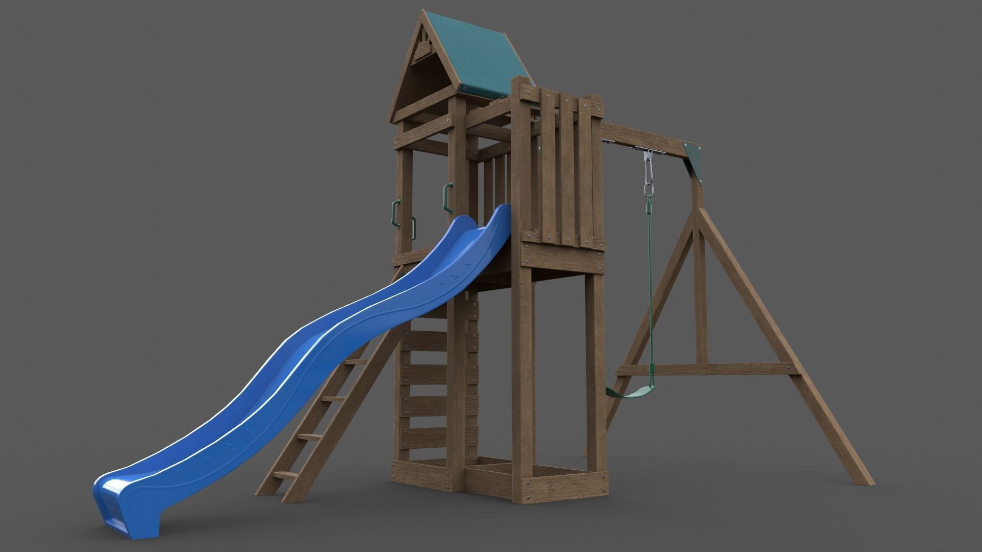 PBR Playground Jungle Gym 02 Low-poly 3D model_24