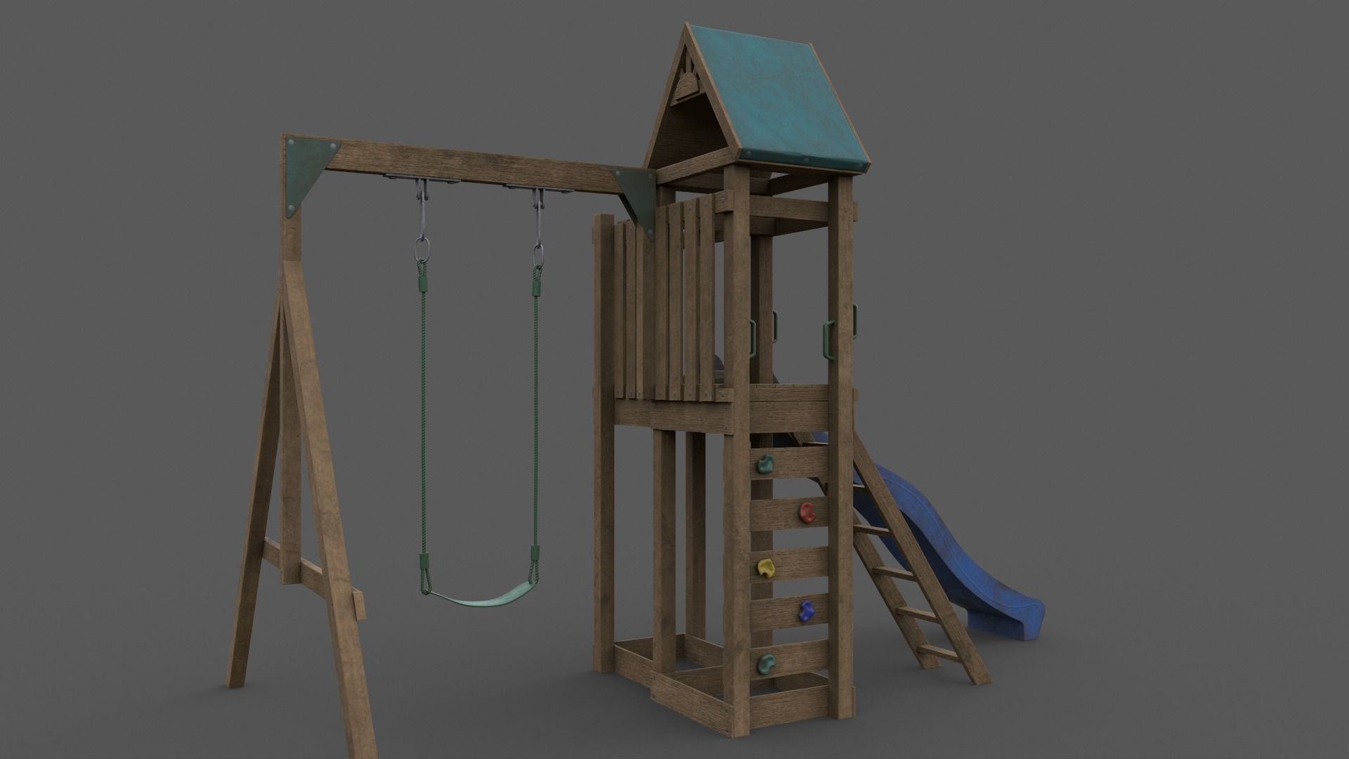 PBR Playground Jungle Gym 02 Low-poly 3D model_21